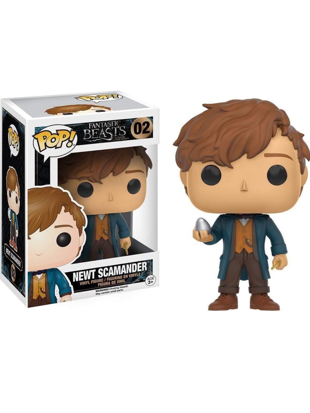 NIB Funko Pop! Newt Scamander #02 “Newt with Egg” from Fantastic Beasts Movies